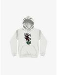 The Real Astronaut Skull White Hoodie, WHITE, hi-res