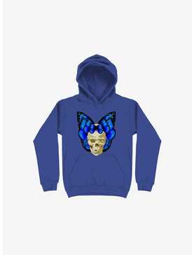 Wings Of Death Butterfly Skull Royal Blue Hoodie, , hi-res