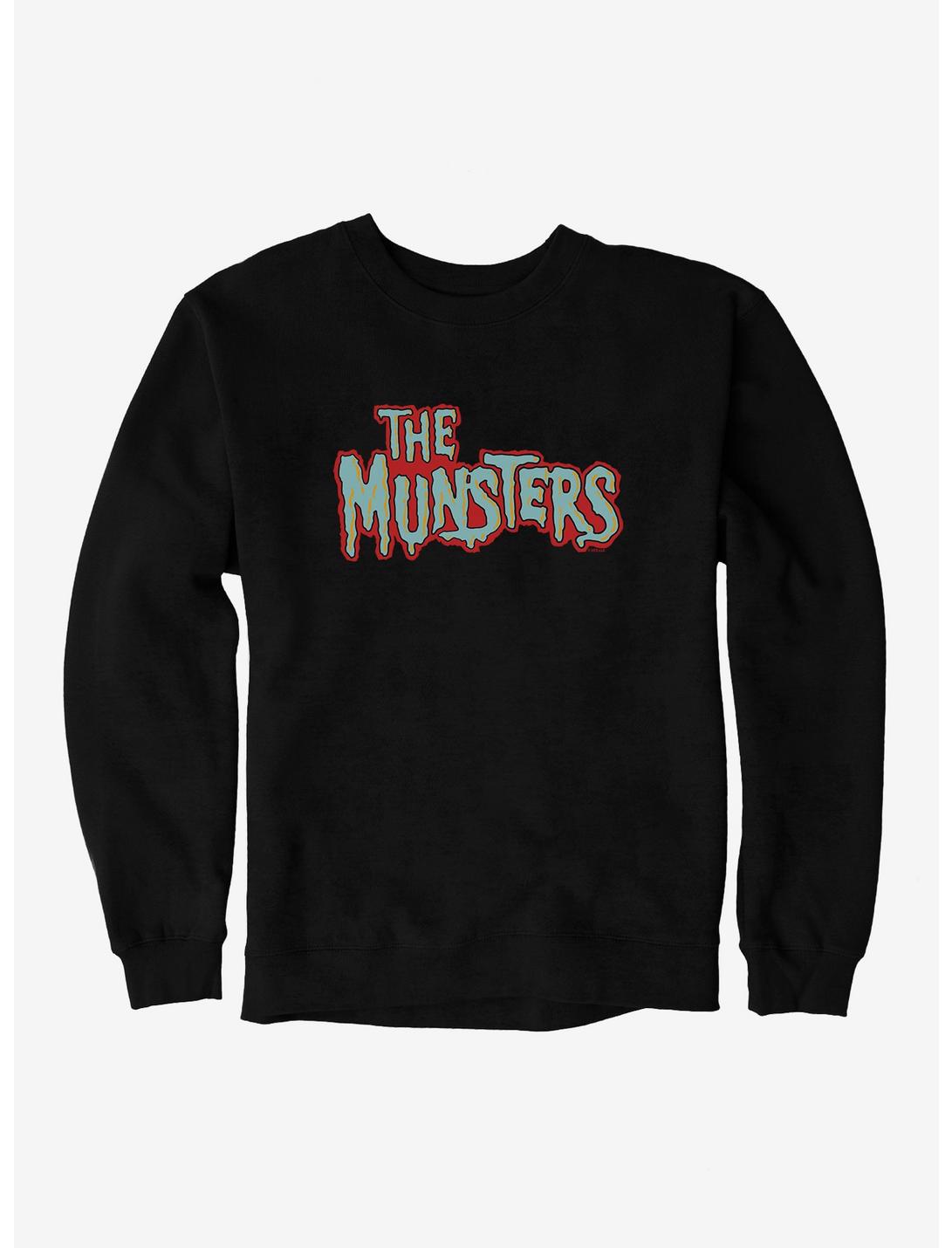 The Munsters Whimsy Palette Title Sweatshirt, BLACK, hi-res