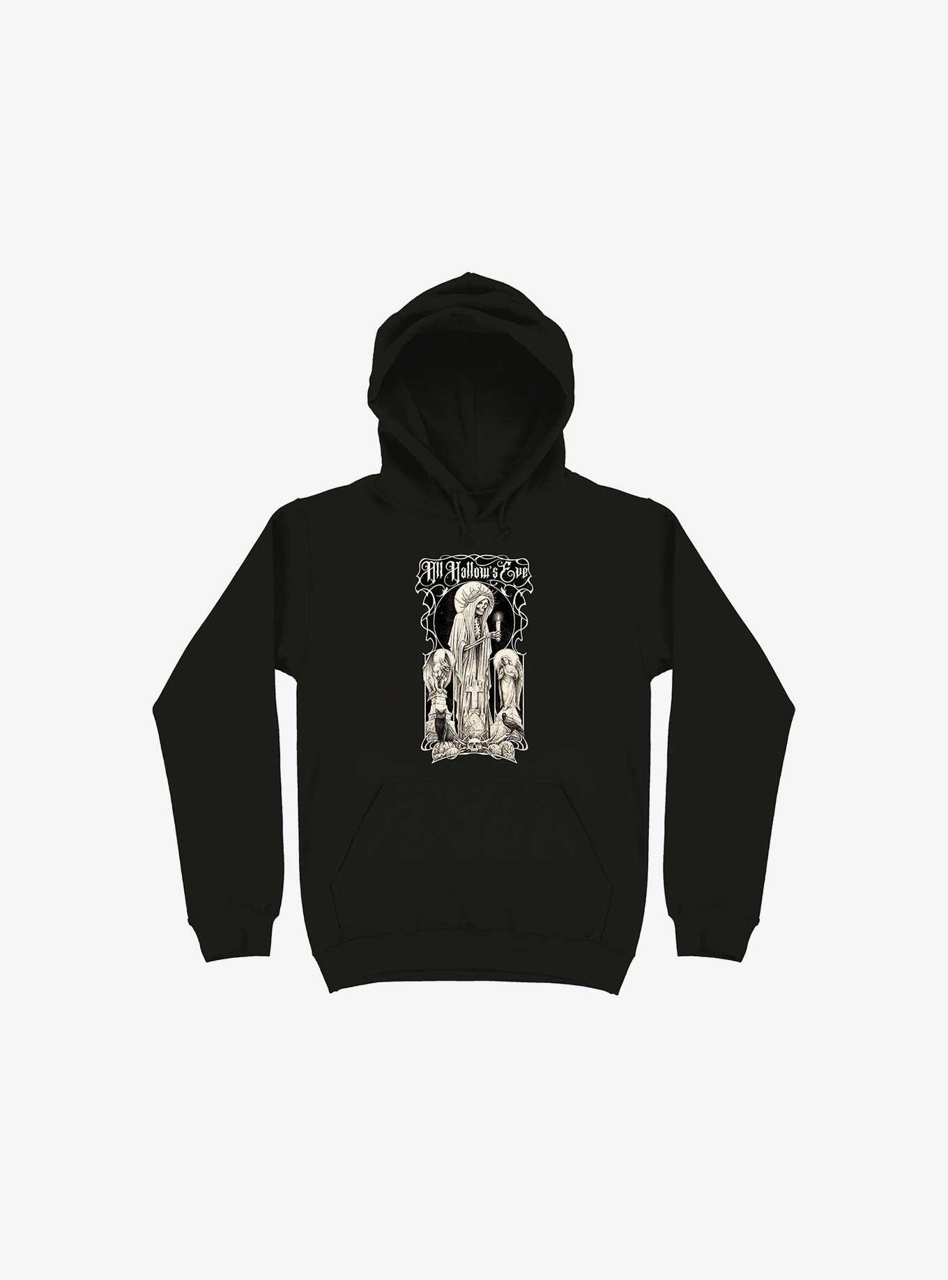 All Hallow's Eve Black Hoodie, BLACK, hi-res
