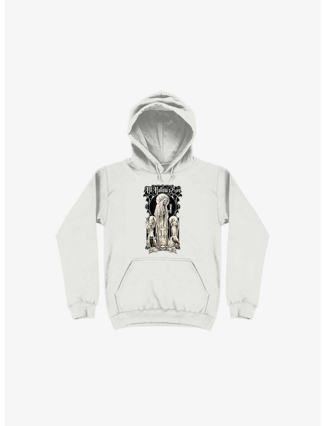 All Hallow's Eve White Hoodie, WHITE, hi-res