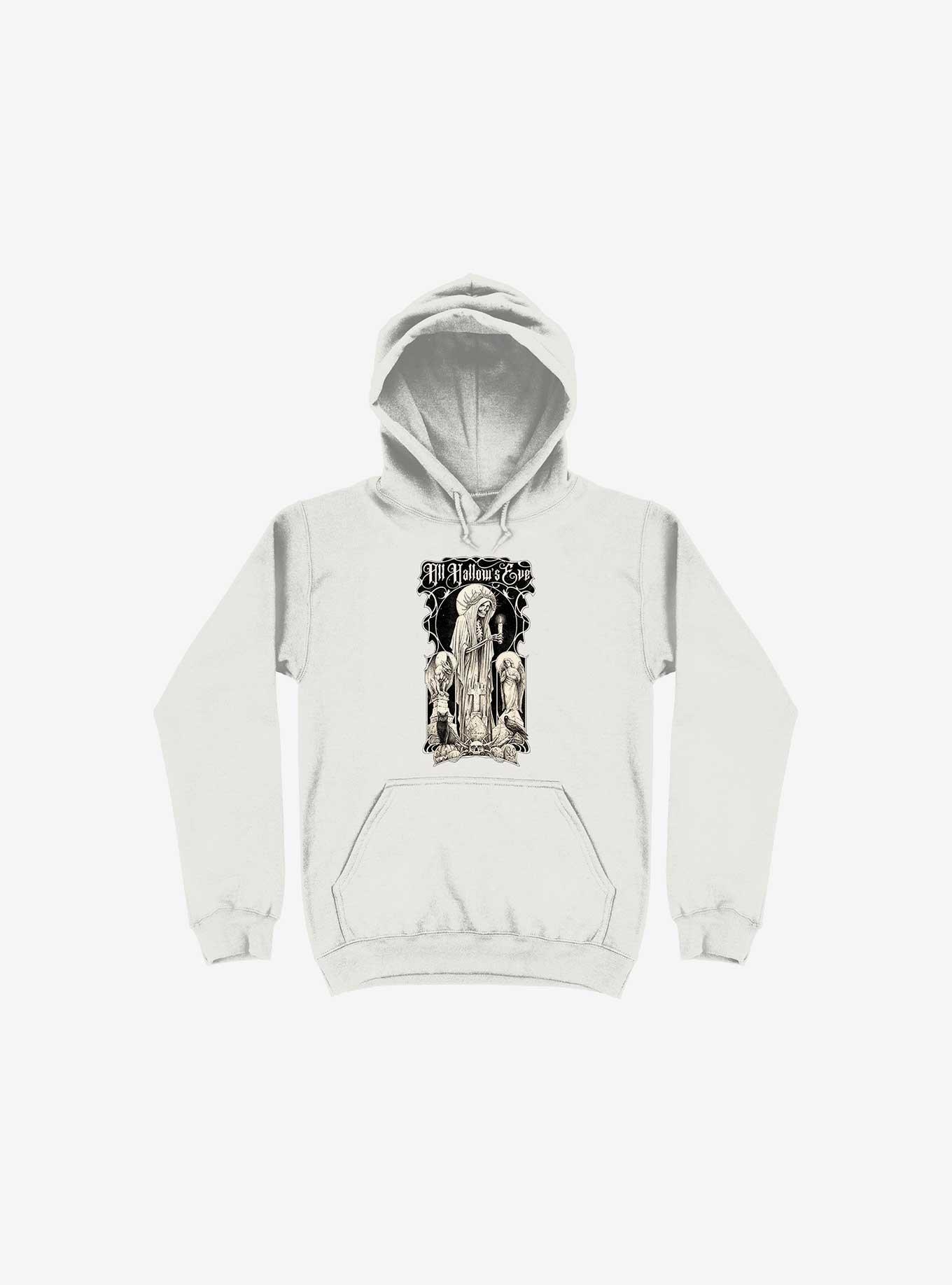 All Hallow's Eve White Hoodie, , hi-res