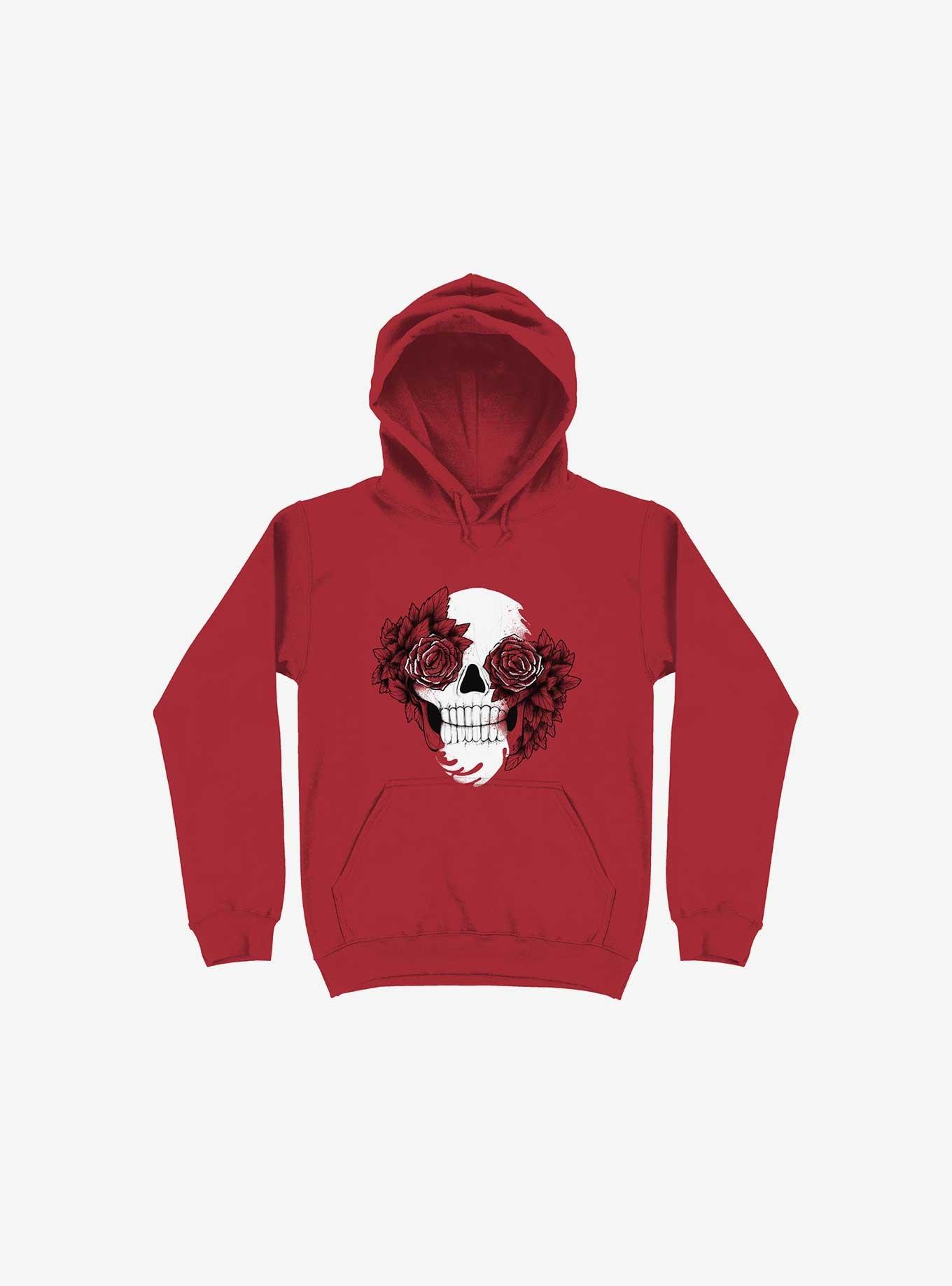 Bloom Skull Red Hoodie, , hi-res