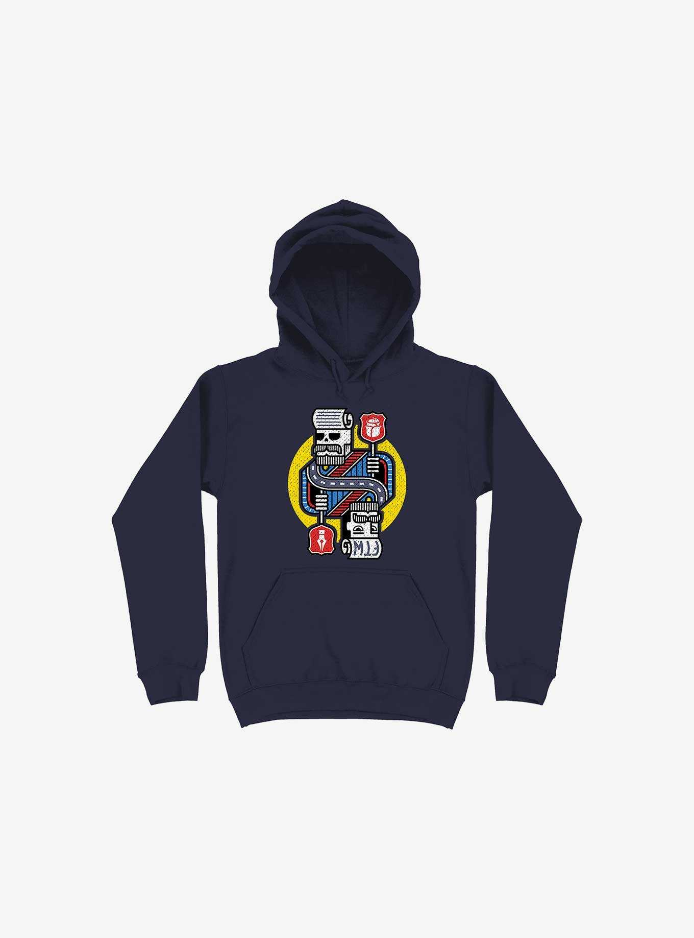 For The Win Navy Blue Hoodie, , hi-res