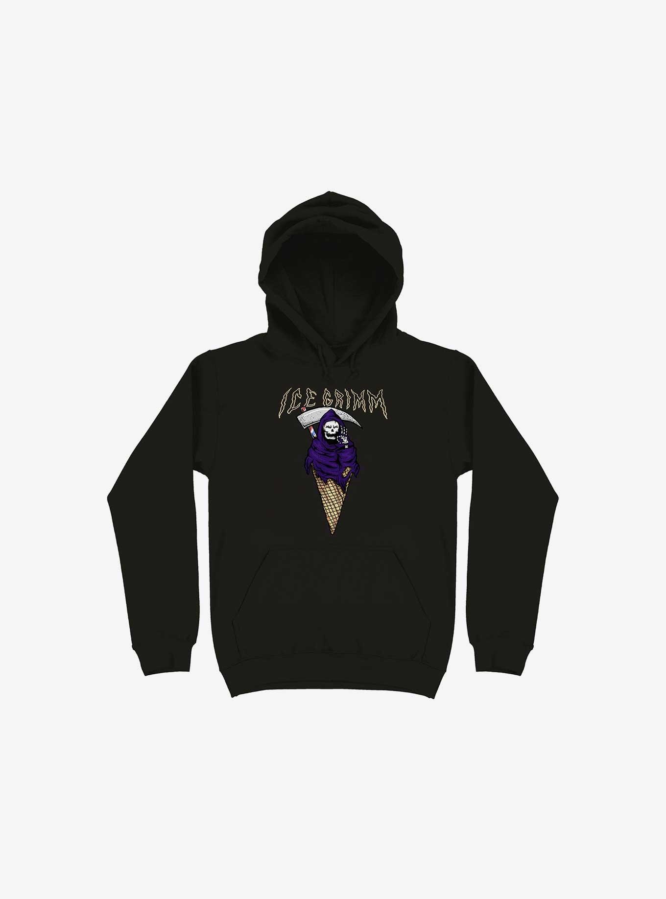 Ice Grimm Black Hoodie, BLACK, hi-res