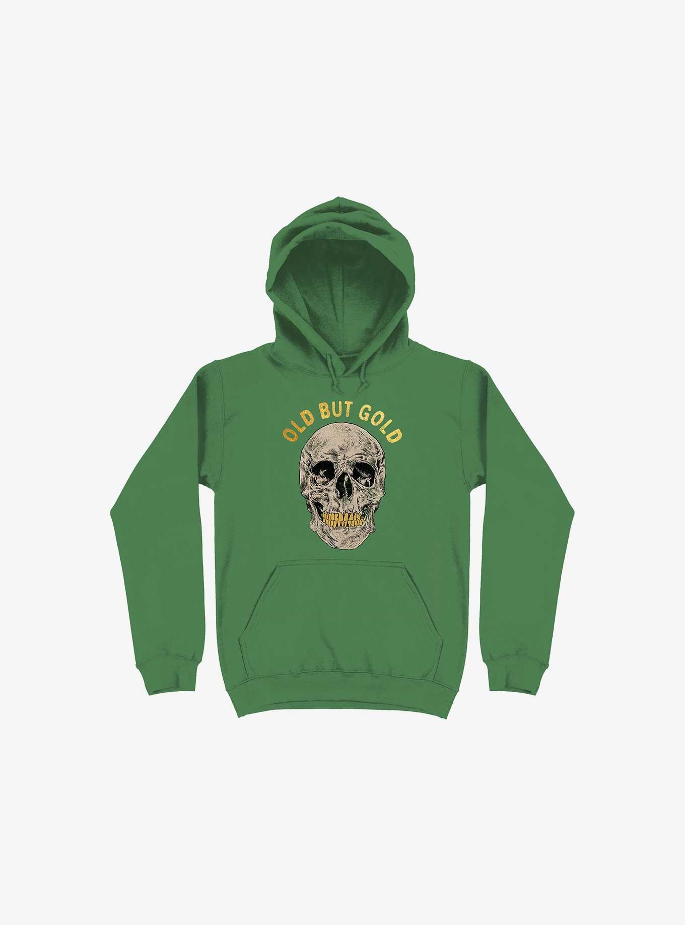 Old But Gold Skull Kelly Green Hoodie