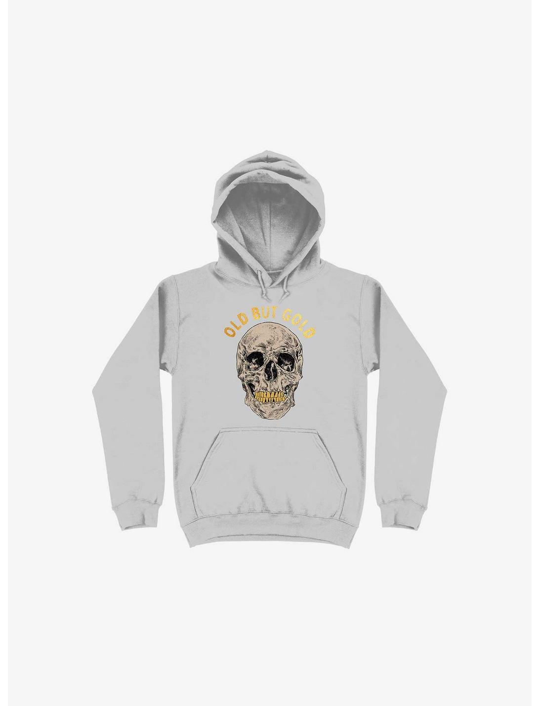Old But Gold Skull Silver Hoodie, SILVER, hi-res