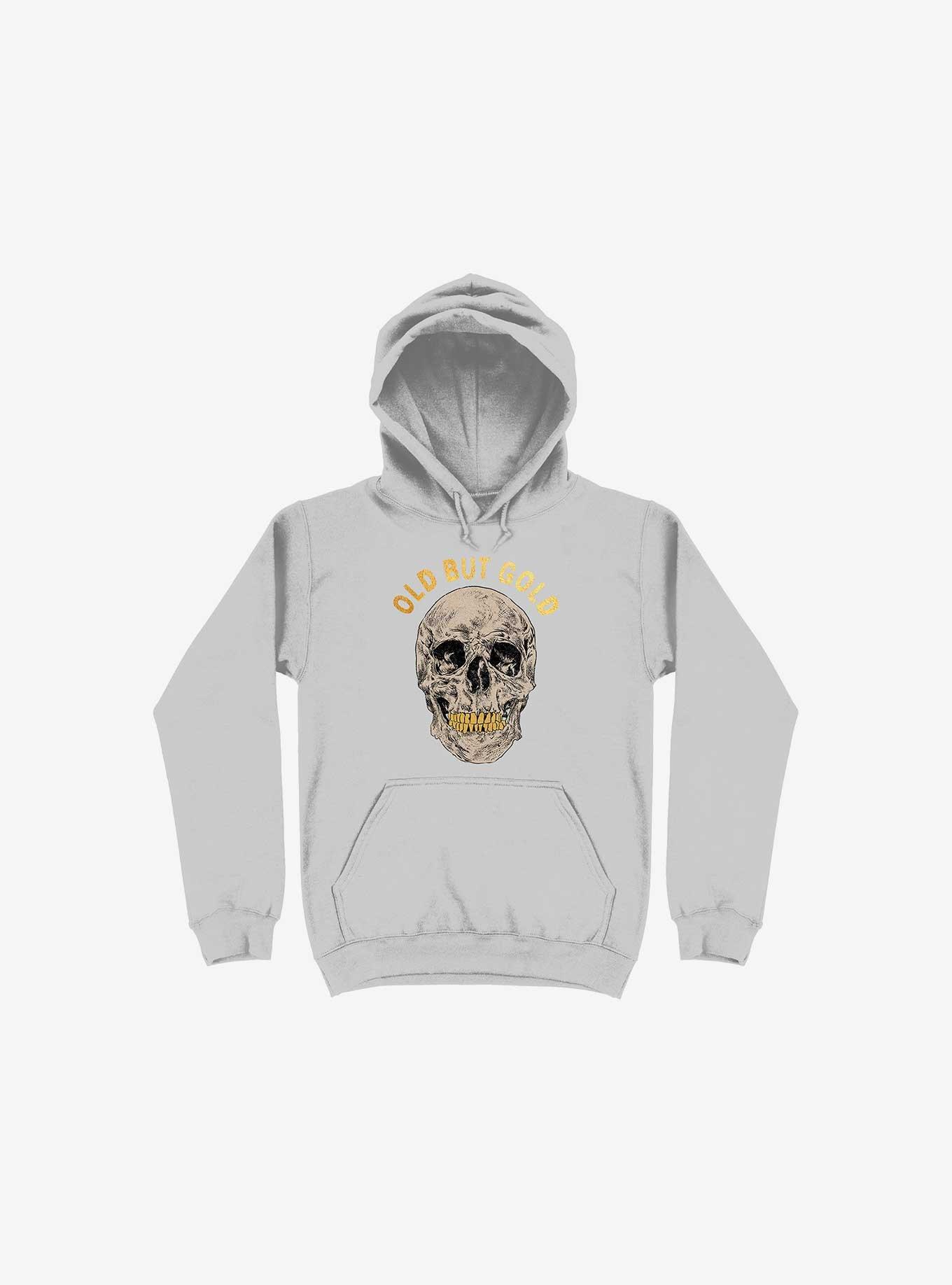 Old But Gold Skull Silver Hoodie, , hi-res