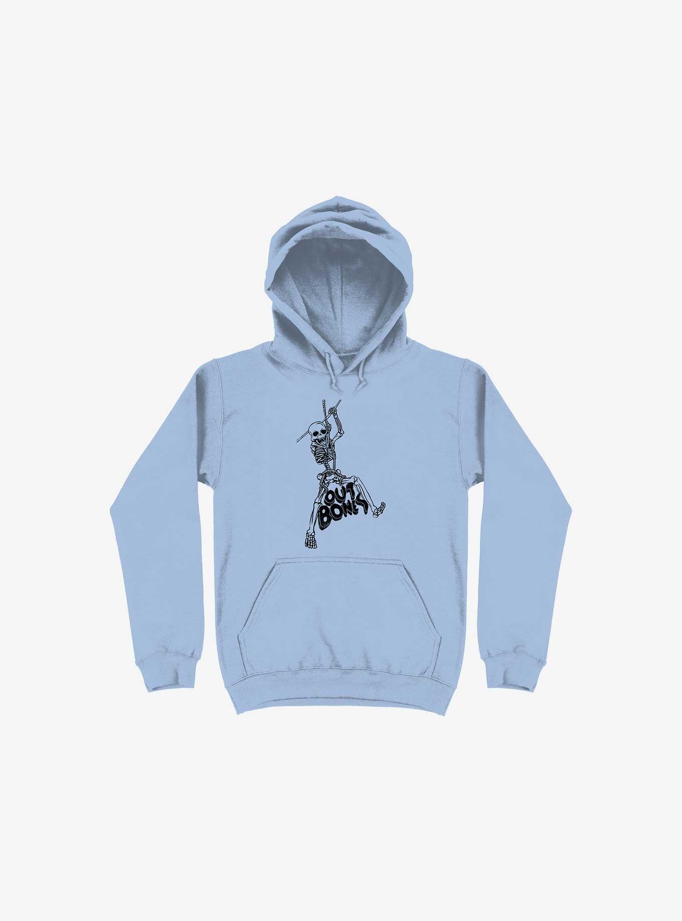 Outbones Skeleton Light Blue Hoodie, , hi-res