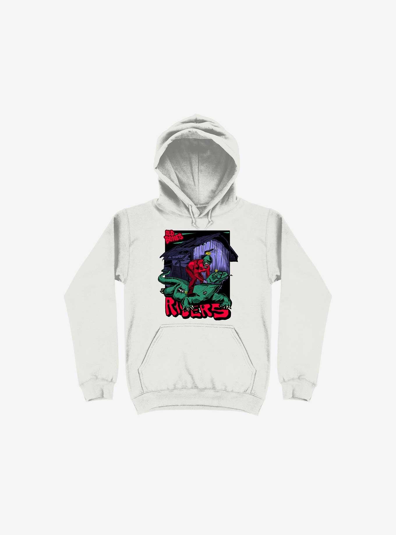 Riders White Hoodie, WHITE, hi-res