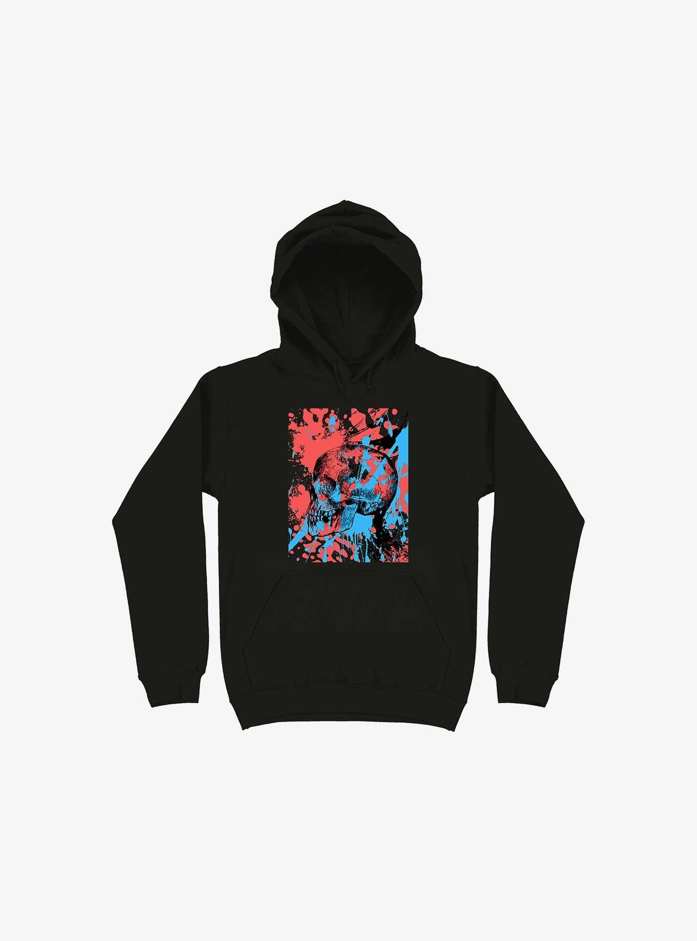Skullaful Black Hoodie, BLACK, hi-res