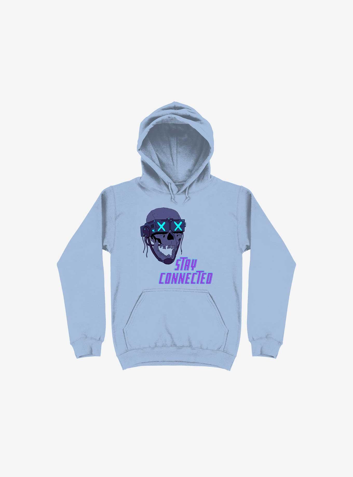 Stay_Connected 2.0 Light Blue Hoodie, , hi-res