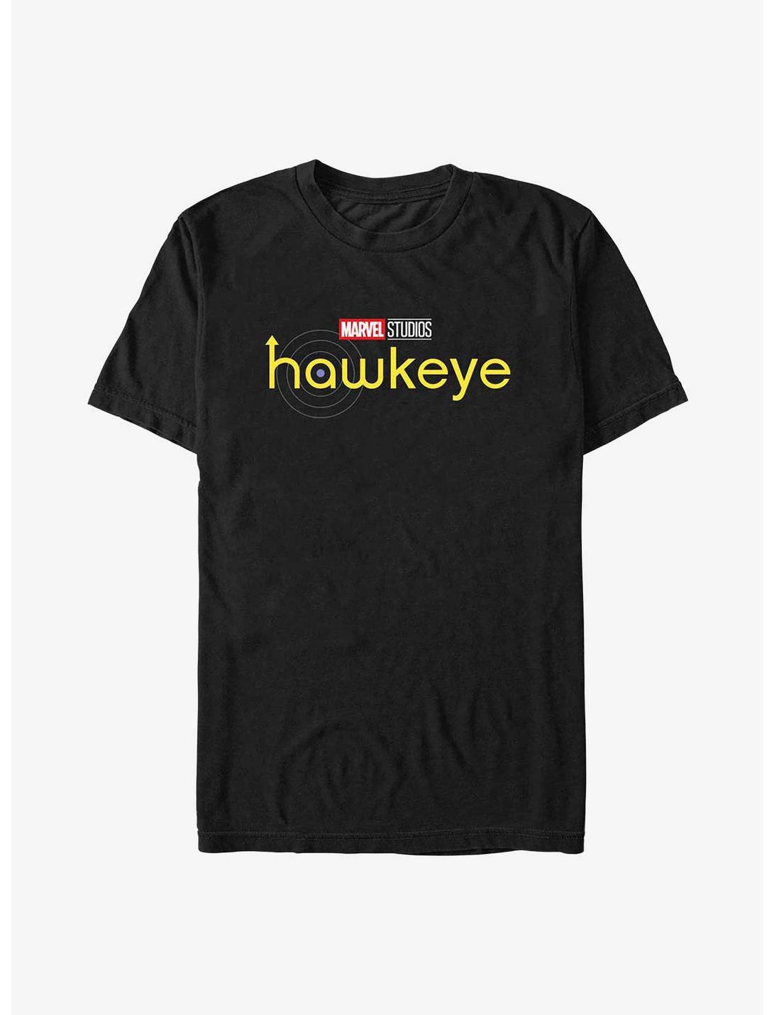 Marvel Hawkeye Logo Yellow T-Shirt, BLACK, hi-res
