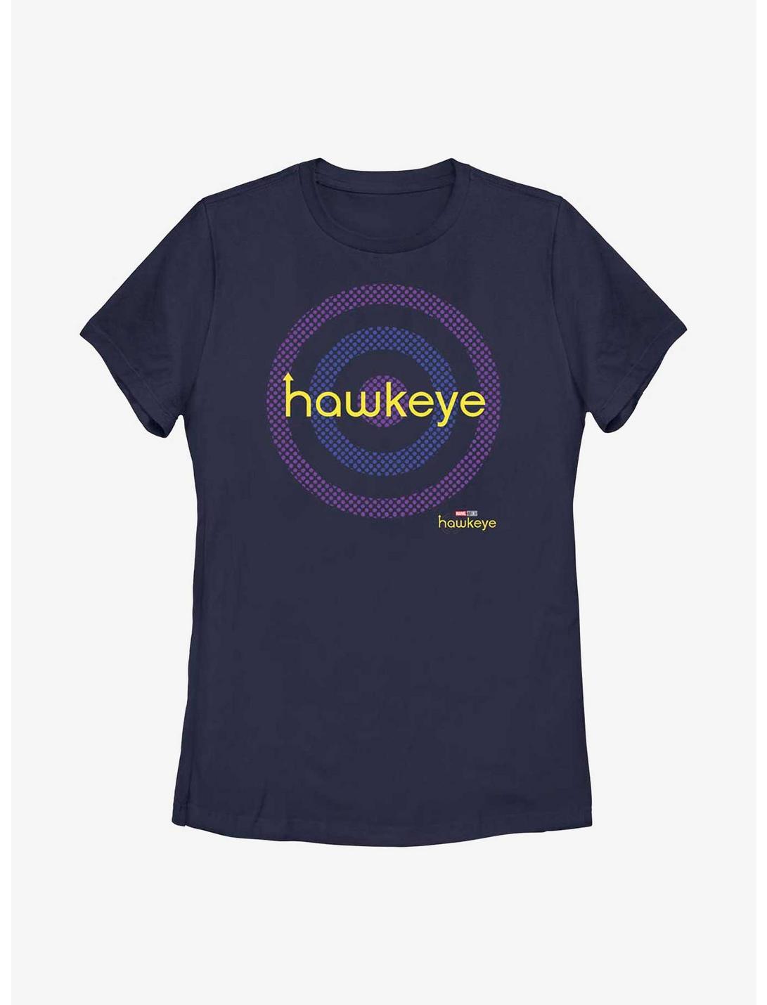 Marvel Hawkeye Bullseye Target Logo Womens T-Shirt, NAVY, hi-res