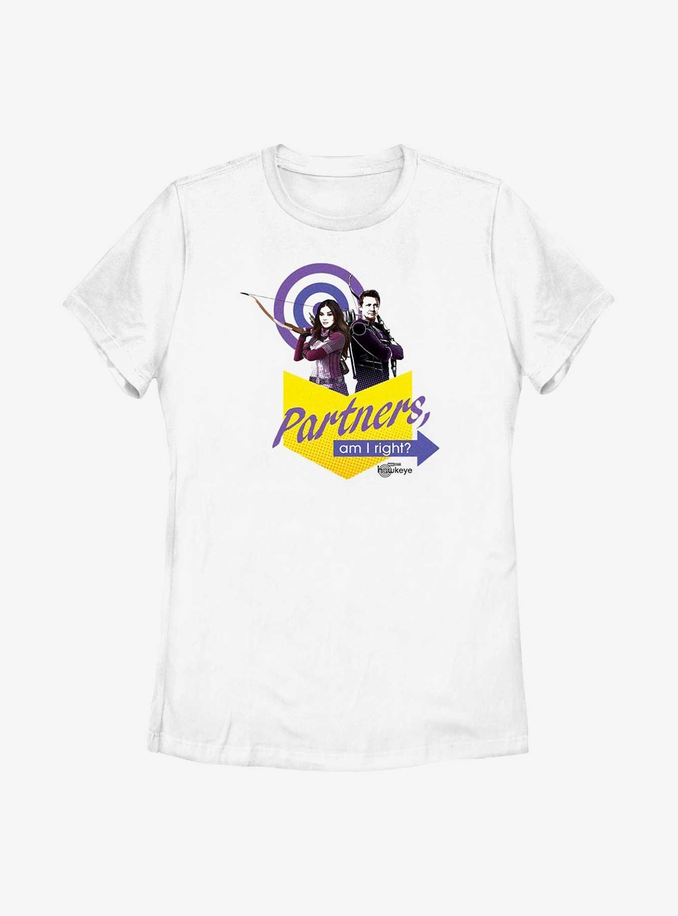Marvel Hawkeye Partners Badge Womens T-Shirt, WHITE, hi-res
