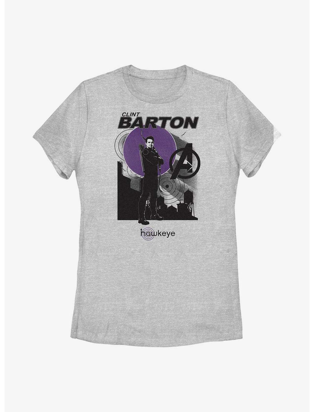 Marvel Hawkeye Moon Skyline Womens T-Shirt, ATH HTR, hi-res
