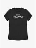 Marvel Hawkeye White Logo Womens T-Shirt, BLACK, hi-res