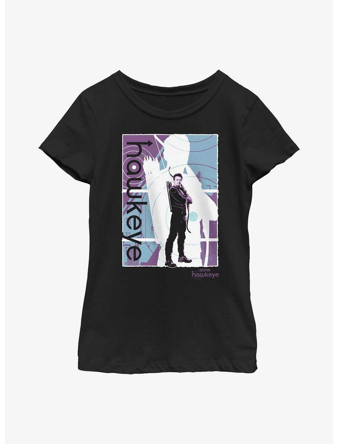 Marvel Hawkeye Pop Poster Youth Girls T-Shirt, BLACK, hi-res