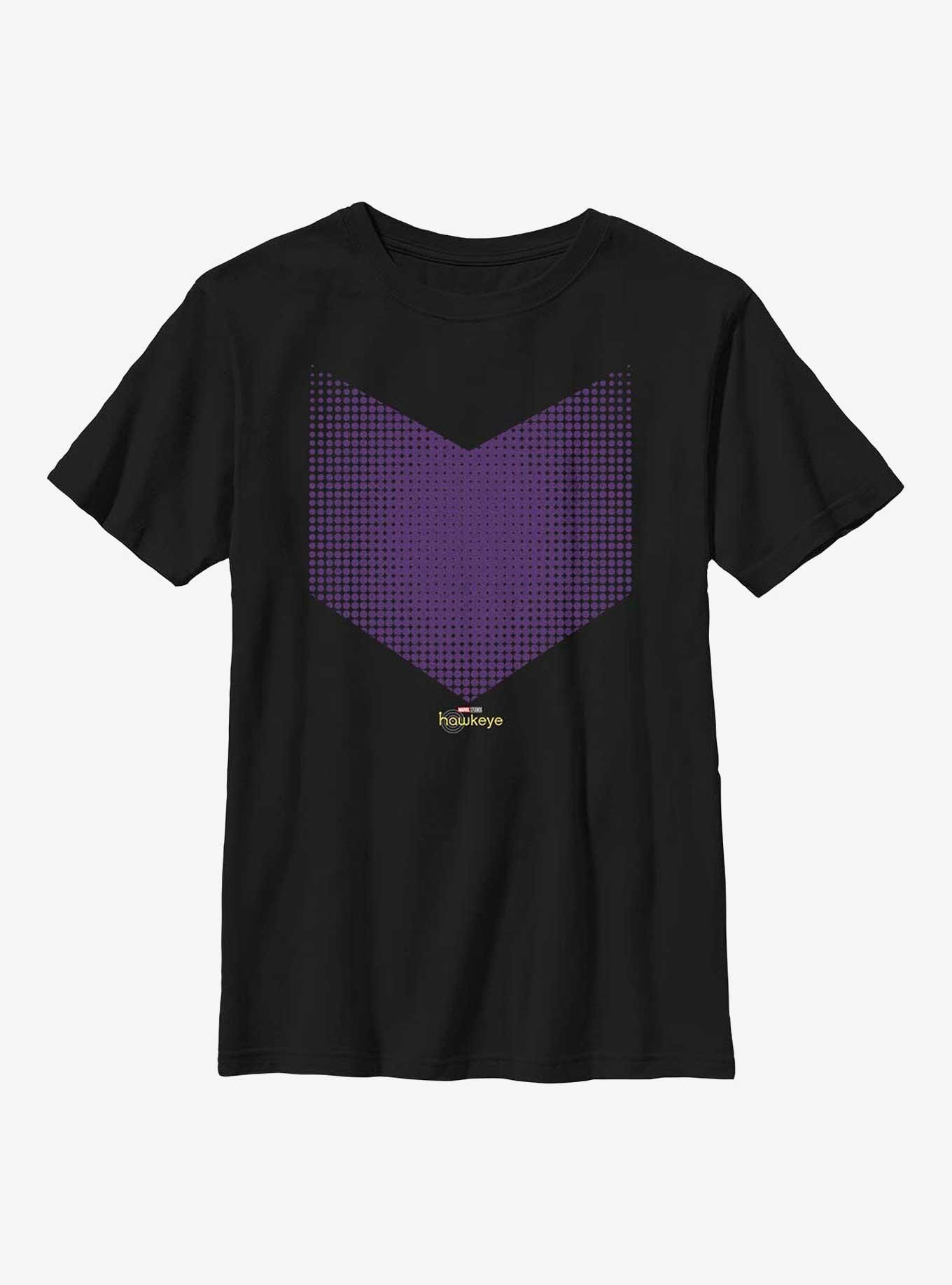 Marvel Hawkeye Halftone Logo Youth T-Shirt, , hi-res