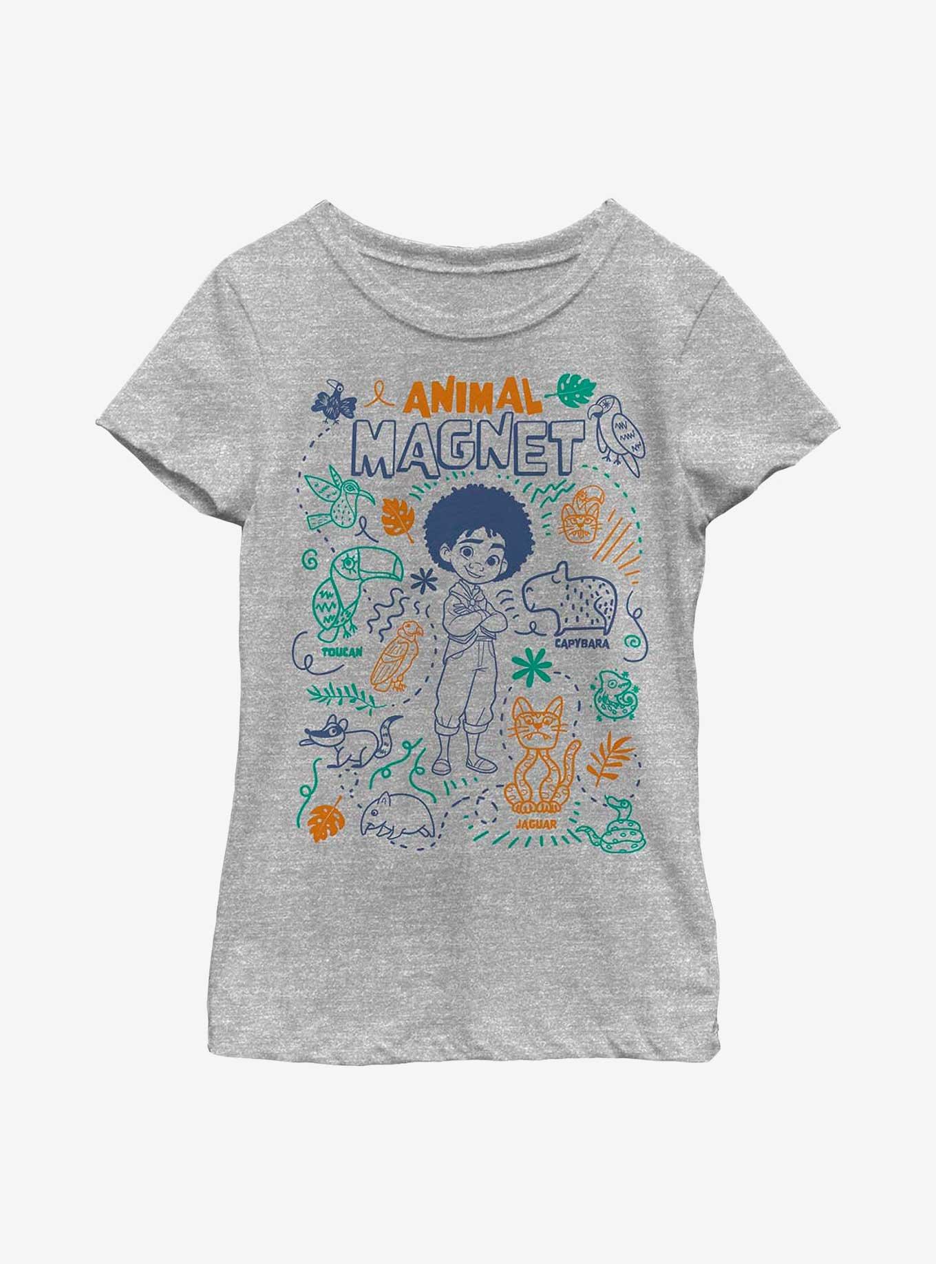 Disney Encanto Animal Magnet Youth Girls T-Shirt, ATH HTR, hi-res