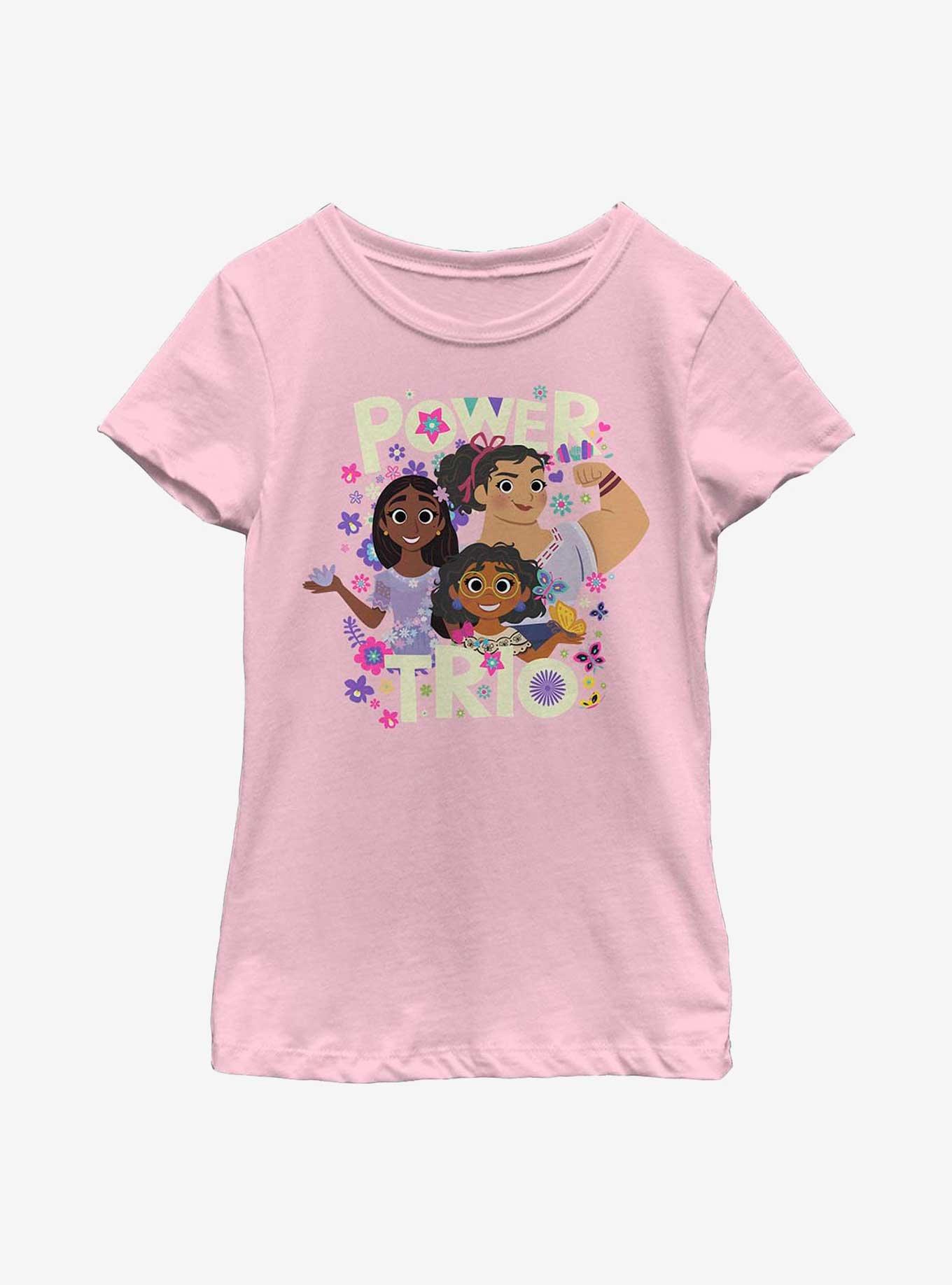 Disney Encanto Power Trio Youth Girls T-Shirt, PINK, hi-res