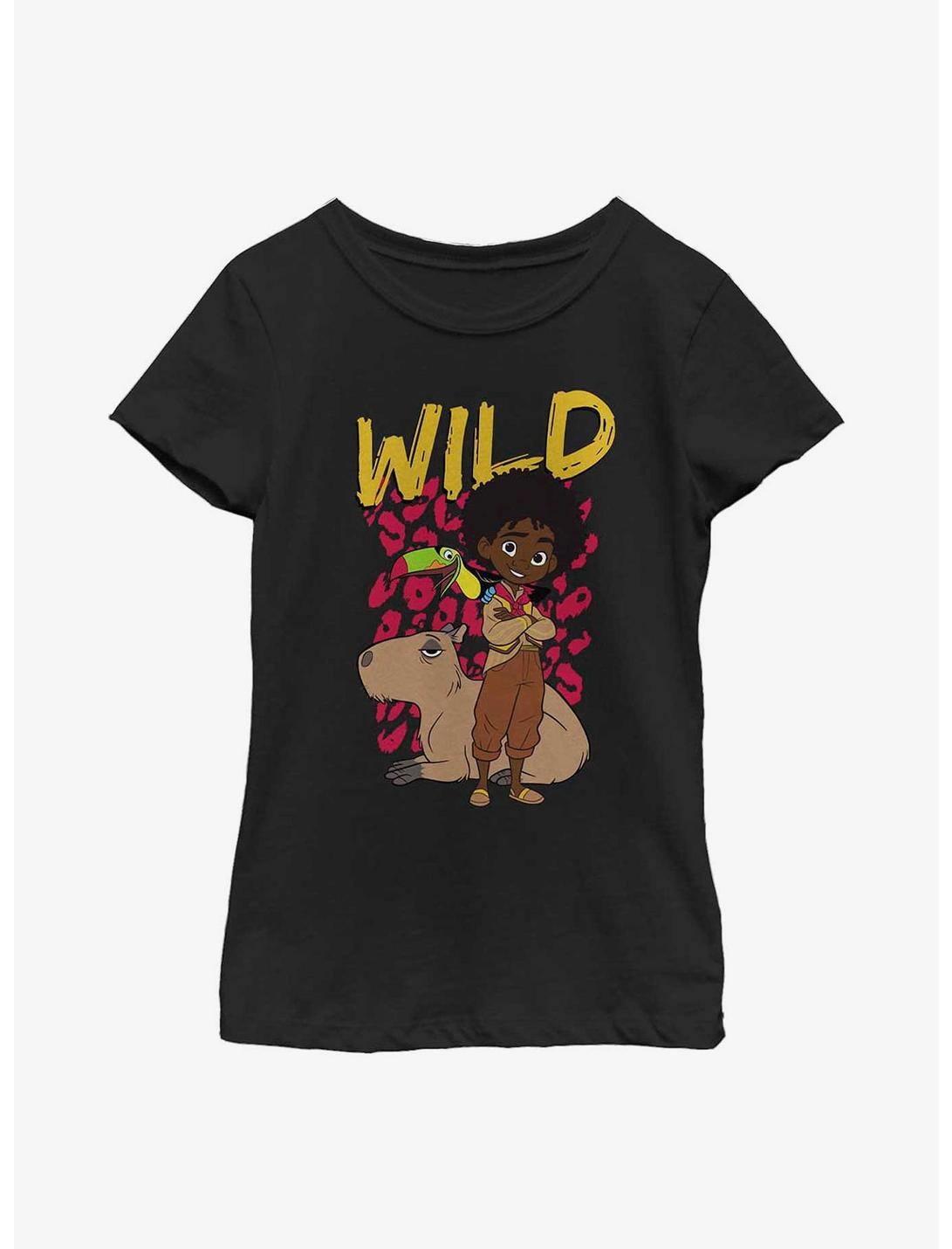 Disney Encanto Wild Child Youth Girls T-Shirt, BLACK, hi-res