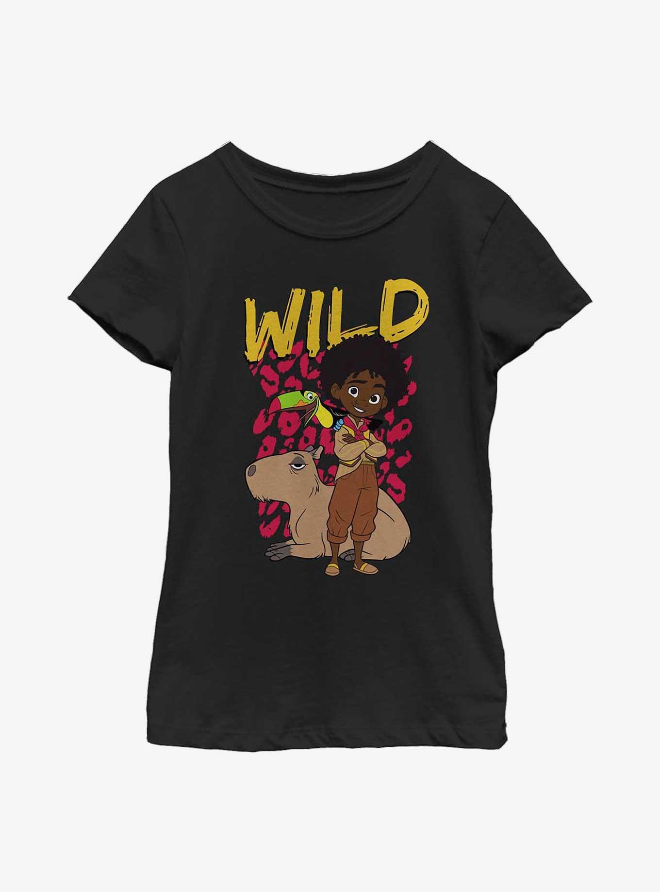 Disney Encanto Wild Child Youth Girls T-Shirt, BLACK, hi-res