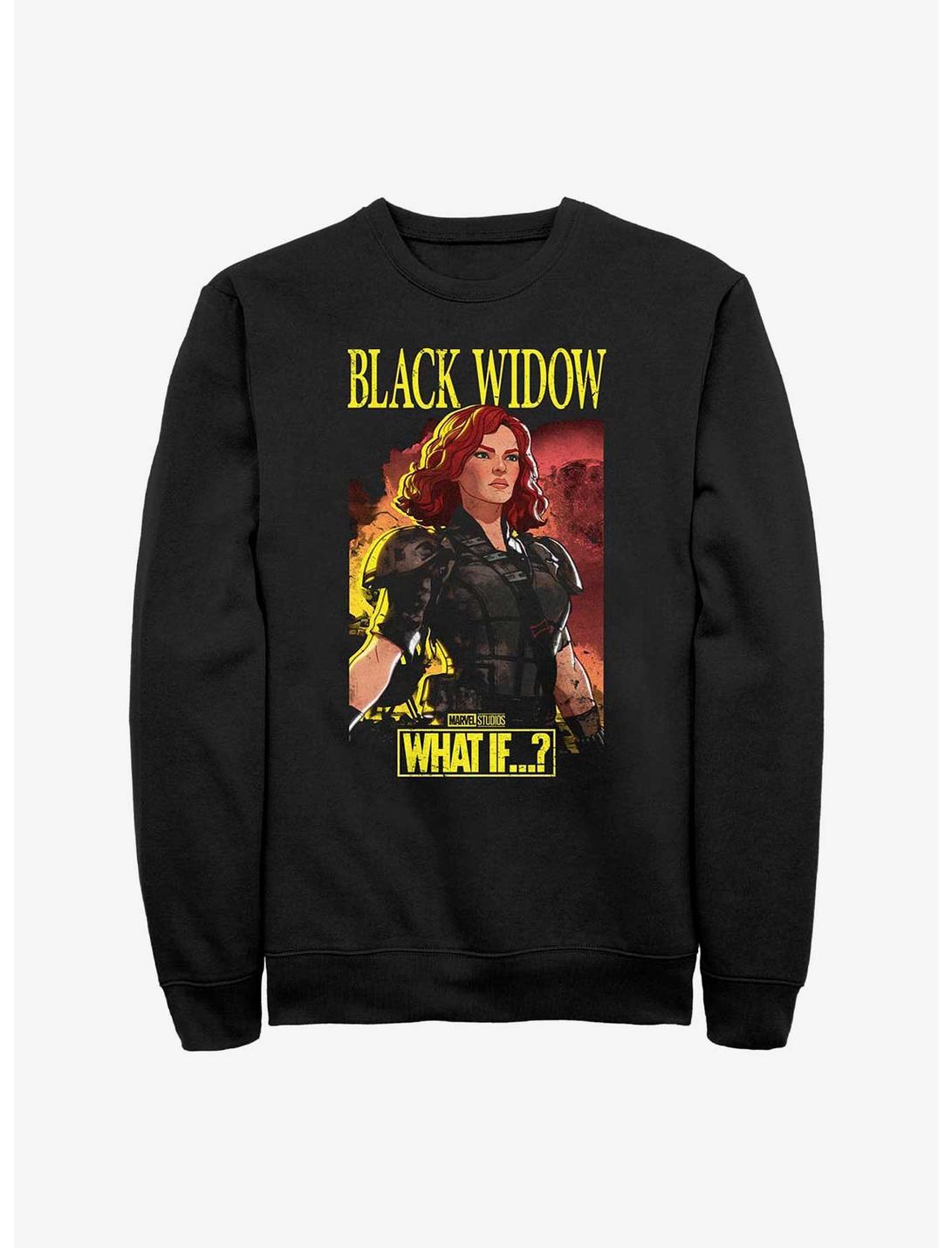 Marvel What If?? Black Widow Apocalyptic Suit Sweatshirt, BLACK, hi-res