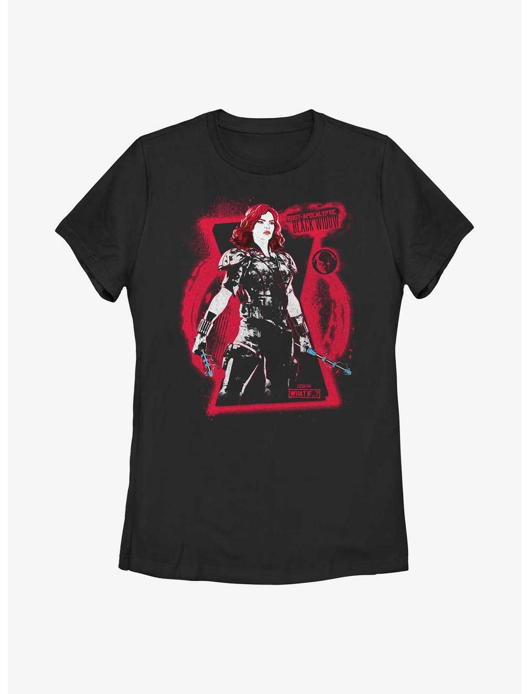 Marvel What If?? Black Widow Post Apocalypse Ready Womens T-Shirt, BLACK, hi-res
