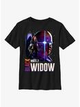 Marvel What If?? Post Apocalyptic Black Widow & The Watcher Youth T-Shirt, BLACK, hi-res