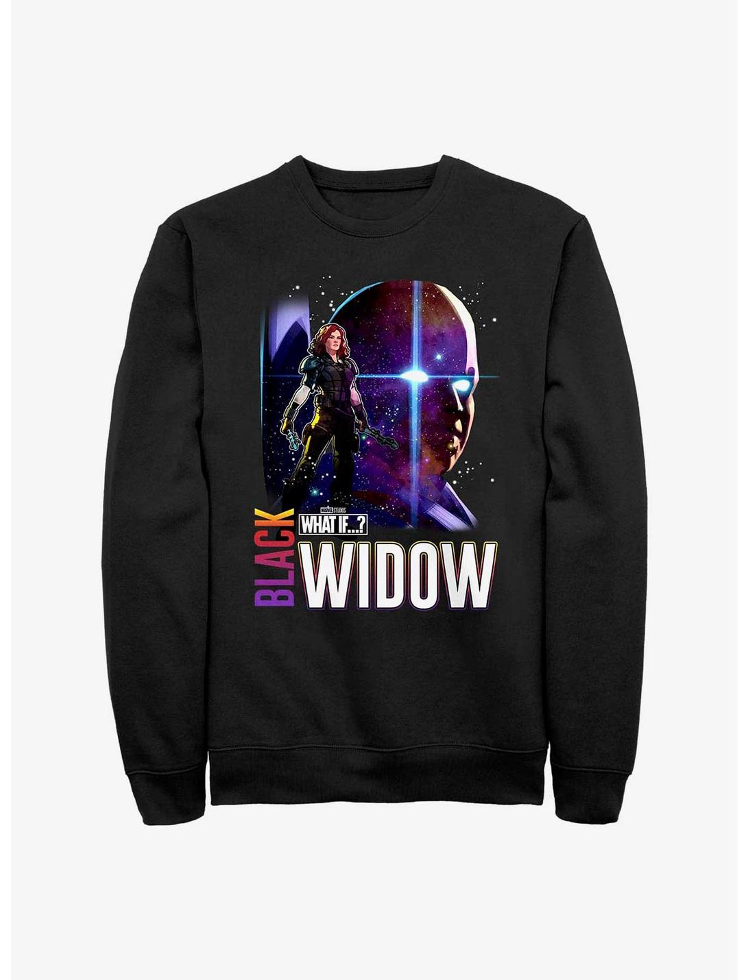 Marvel What If?? Post Apocalyptic Black Widow & The Watcher Sweatshirt, BLACK, hi-res