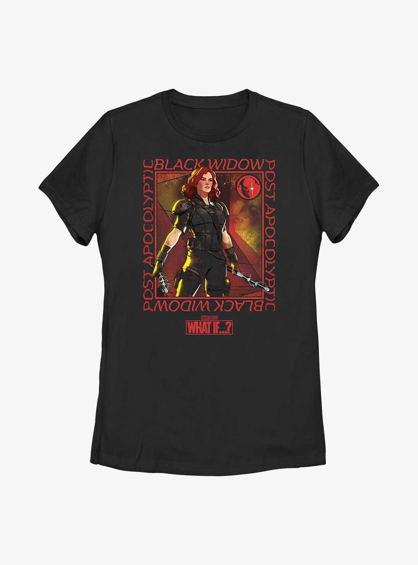 Marvel What If?? Post Apocolyptic Black Widow Womens T-Shirt, BLACK, hi-res