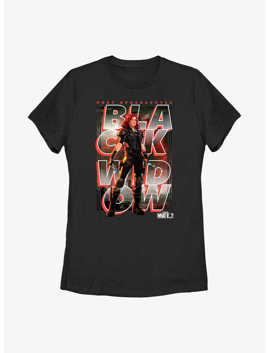 Marvel What If?? Black Widow Post Apocalyptic Key Art Womens T-Shirt, BLACK, hi-res