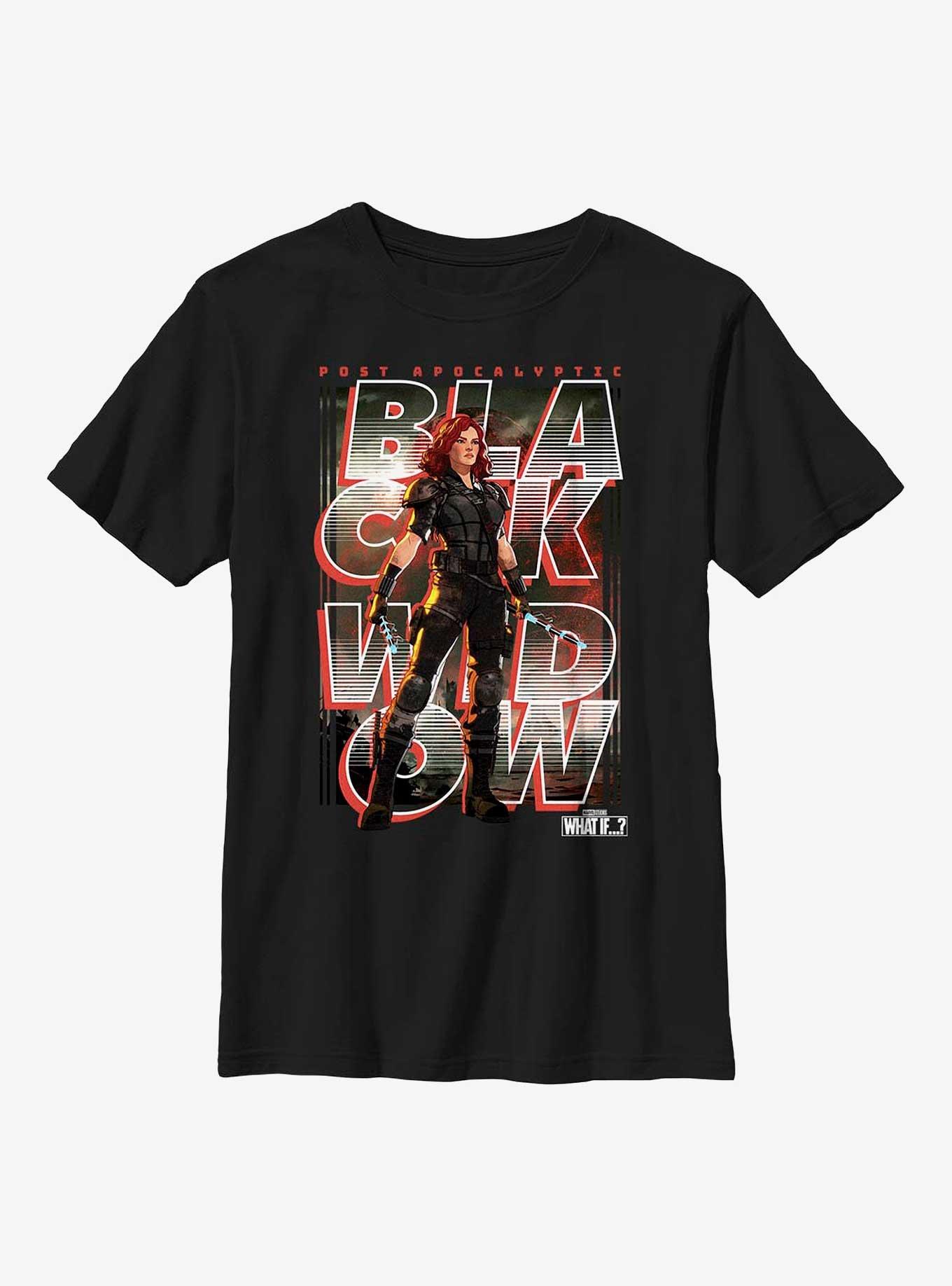 Marvel What If?? Black Widow Post Apocalyptic Key Art Youth T-Shirt, , hi-res