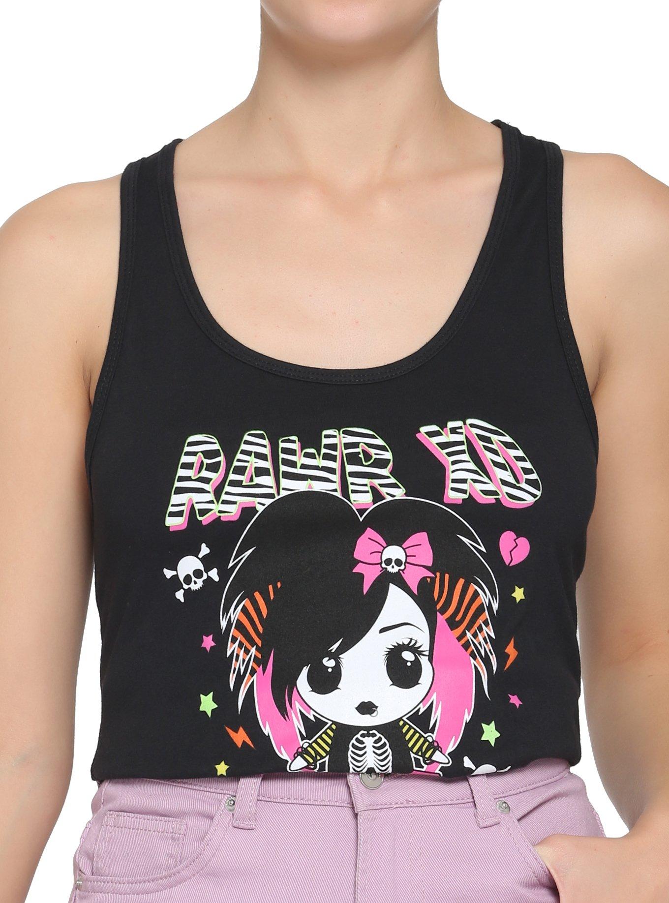 Scene Girl Rawr XD Girls Tank Top, MULTI, hi-res