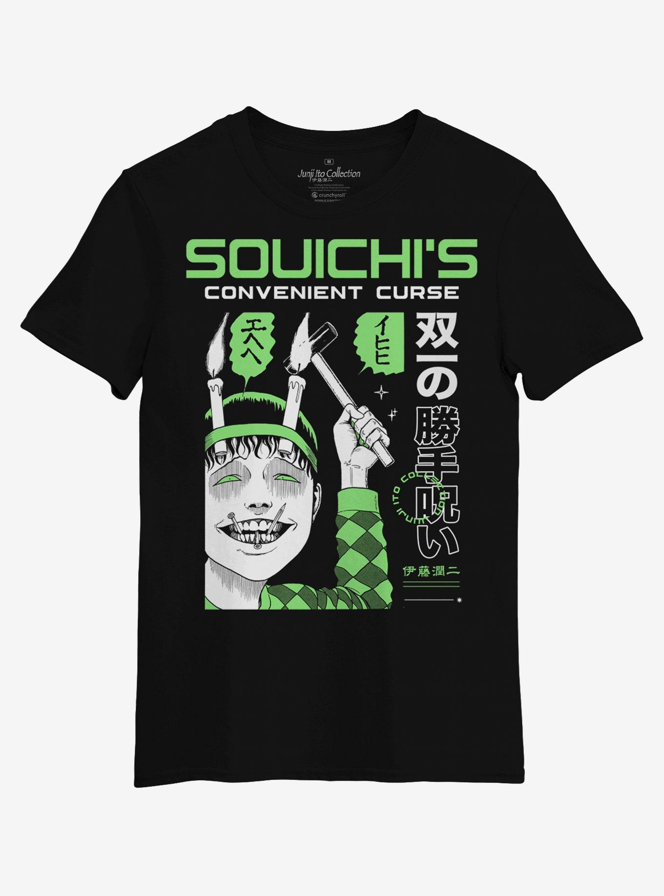 Junji Ito Souichi's Convenient Curse Boyfriend Fit Girls T-Shirt, MULTI, hi-res