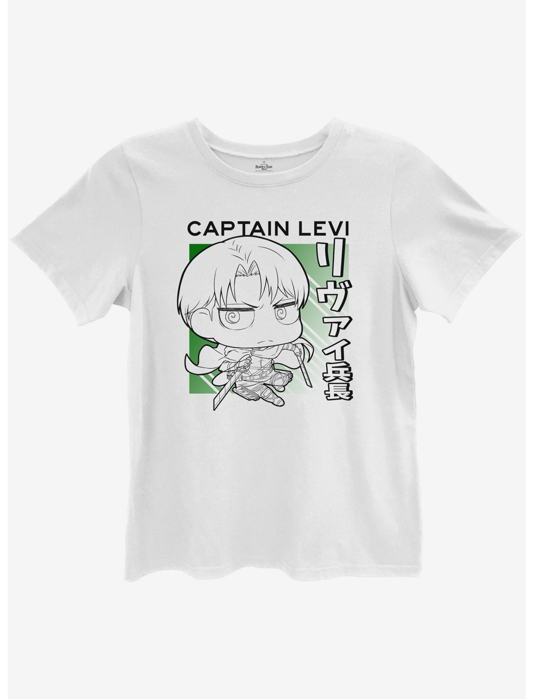 Attack On Titan Captain Levi Chibi Girls T-Shirt, MULTI, hi-res