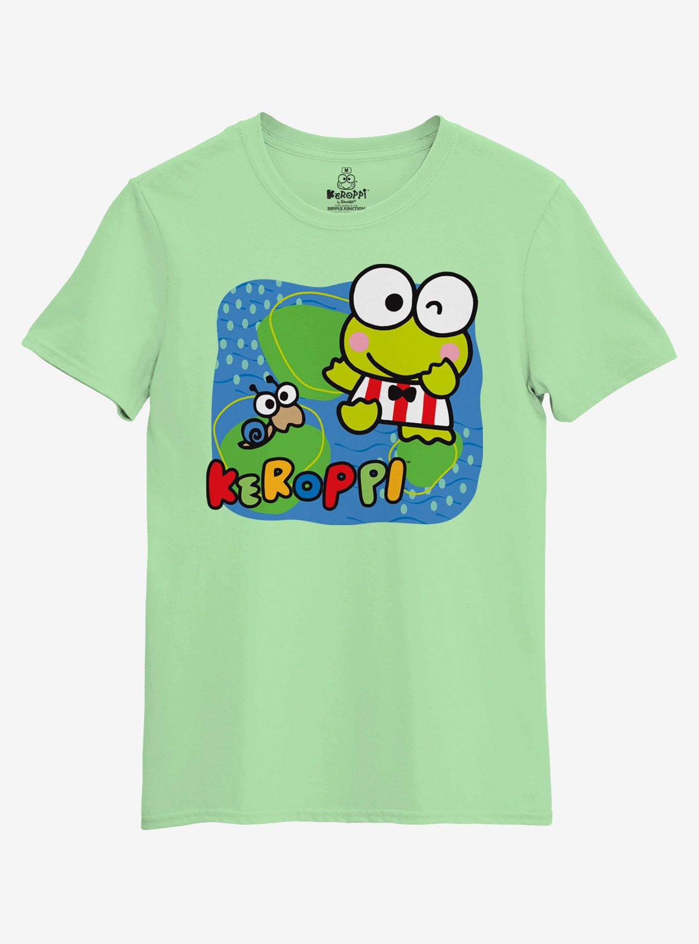 Keroppi Snail Boyfriend Fit Girls T-Shirt, MULTI, hi-res