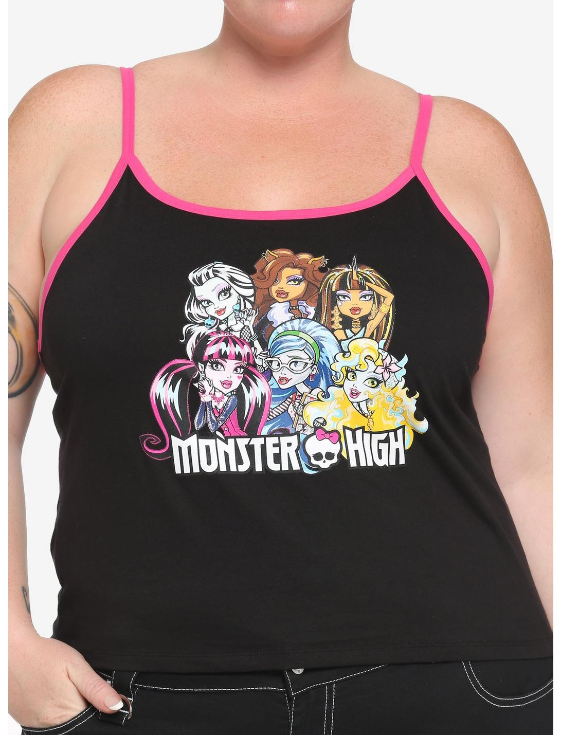 Monster High Group Girls Crop Cami Plus Size, MULTI, hi-res