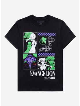 Neon Genesis Evangelion Grid Boyfriend Fit Girls T-Shirt, , hi-res