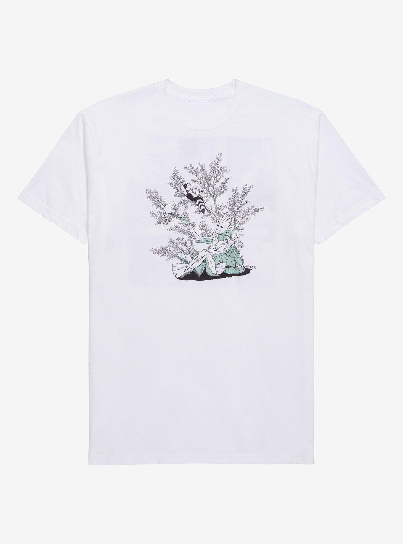 Marvel Rocket & Groot Cat Manga T-Shirt, MULTI, hi-res