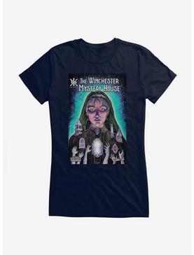 Winchester Mystery House House Aura Girls T-Shirt, NAVY, hi-res
