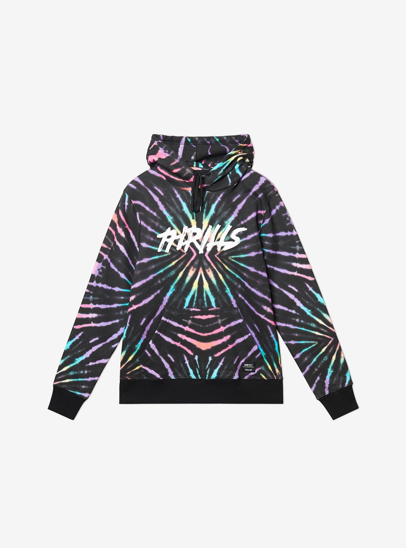 WESC Mike Rainbow Tie Dye Hoodie