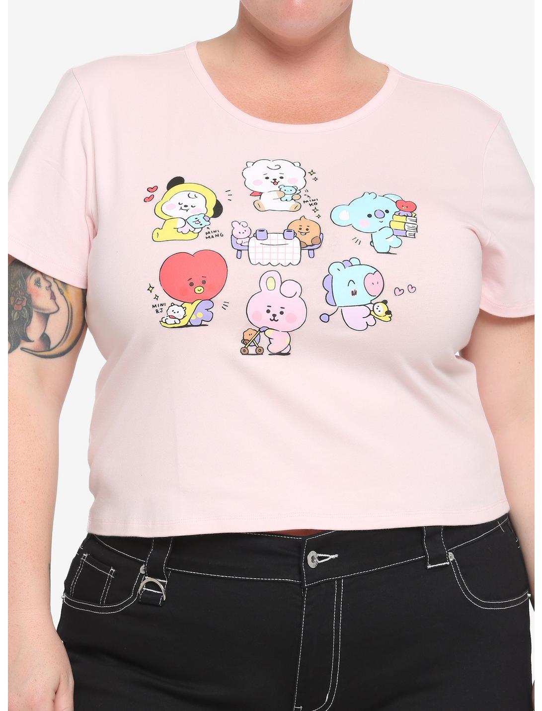 BT21 Little Buddy Group Girls Baby T-Shirt Plus Size, MULTI, hi-res