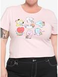 BT21 Little Buddy Group Girls Baby T-Shirt Plus Size, MULTI, hi-res