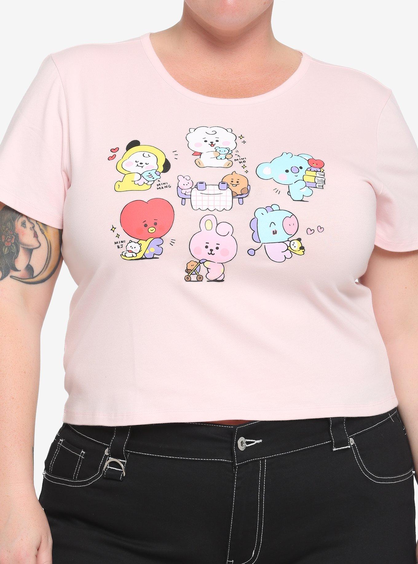BT21 Little Buddy Group Girls Baby T-Shirt Plus Size, MULTI, hi-res