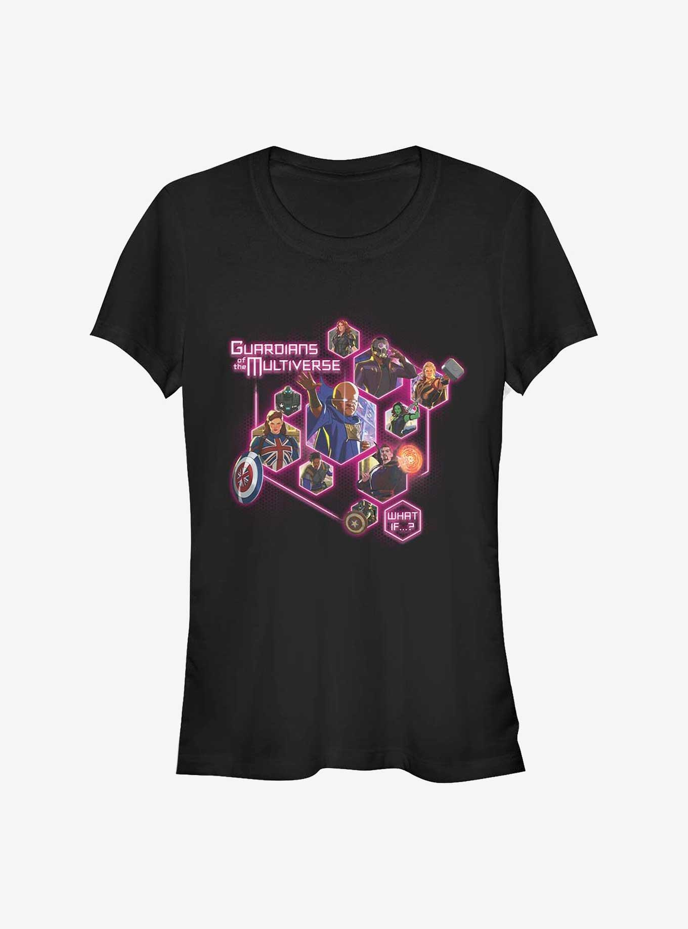 What If...? GuardiansOf The Multiverse Pods Girls T-Shirt, BLACK, hi-res