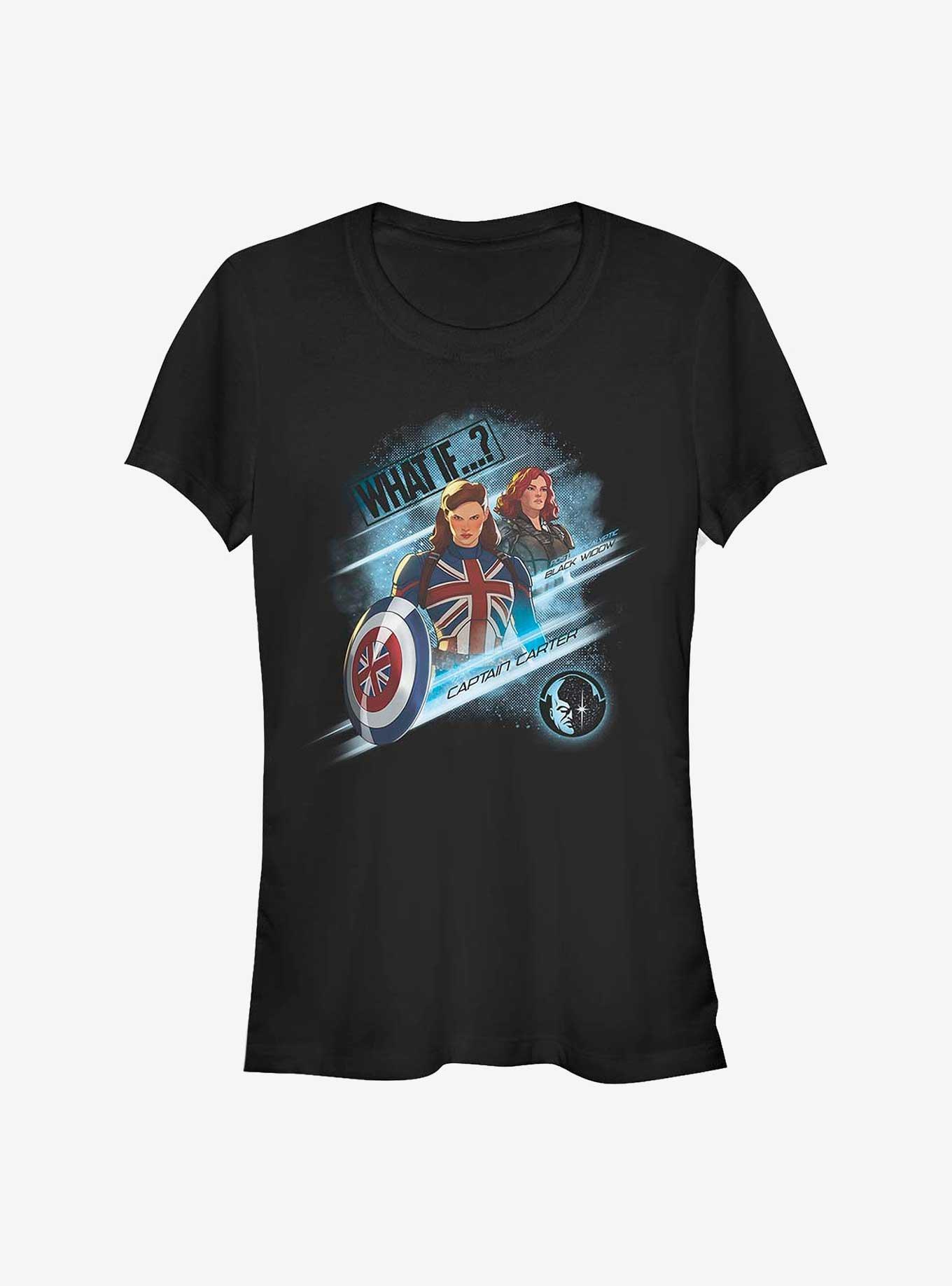 What If...? Heroes Team Up Girls T-Shirt, BLACK, hi-res