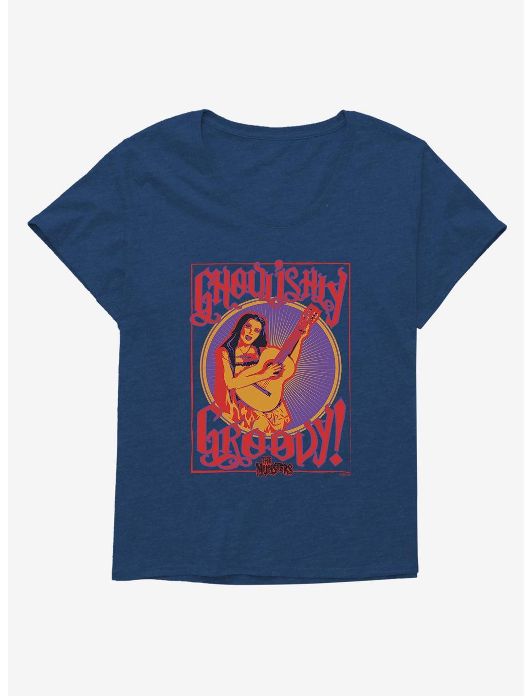 Plus Size The Munsters Lily Ghoulishly Groovy Womens T-Shirt Plus Size, , hi-res