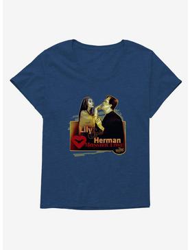 The Munsters Lily & Herman Monster Love Womens T-Shirt Plus Size, , hi-res